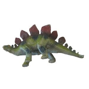 Stegosaurus 8” Dinosaur Figure Standing Hard Plastic Prehistoric Jurassic 2000